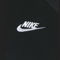 Nike Sportswear Club Fleece Sweater Trainingspak Mid-Rise Dames Zwart Wit