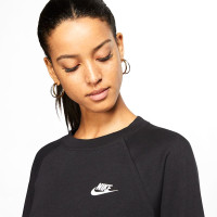 Nike Sportswear Club Fleece Sweater Trainingspak Mid-Rise Dames Zwart Wit