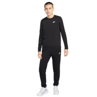 Nike Sportswear Club Fleece Sweater Trainingspak Mid-Rise Dames Zwart Wit