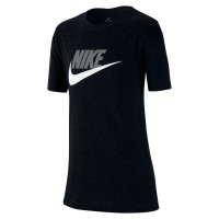 Nike Sportswear Logo T-Shirt Kids Zwart Grijs Wit
