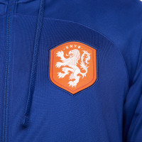 Nike Nederland Strike Hooded Trainingspak 2022-2024 Blauw Wit