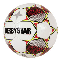 Derbystar Classic S-Light II Voetbal 4 x 3 Vlakken Maat 5 Wit Rood Geel