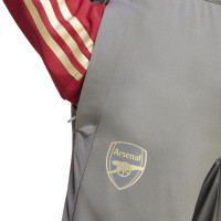 adidas Arsenal Trainingspak 1/4-Zip 2023-2024 Donkerrood Grijs Goud