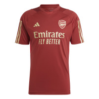 adidas Arsenal Trainingsshirt 2023-2024 Donkerrood Goud