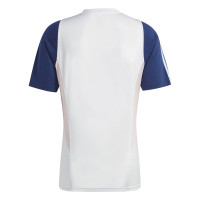 adidas Ajax Trainingsshirt 2023-2024 Wit Donkerblauw Lichtblauw