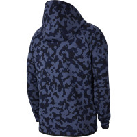 Nike Tech Fleece Hoodie Full Zip AOP Blauw Zwart