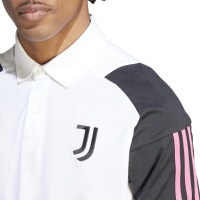 adidas Juventus Polo 2023-2024 Wit Zwart Roze