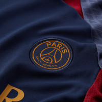Nike Paris Saint-Germain Strike Trainingsset 2023-2024 Kids Donkerblauw Rood Goud