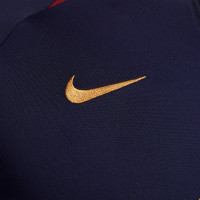 Nike Paris Saint-Germain Strike Trainingspak 1/4-Zip 2023-2024 Donkerblauw Goud Rood
