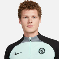 Nike Chelsea Strike Trainingspak 1/4-Zip 2023-2024 Mintgroen Zwart Grijs