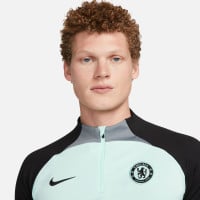 Nike Chelsea Strike Trainingstrui 1/4-Zip 2023-2024 Mintgroen Zwart