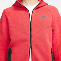 Nike Tech Fleece Sportswear Vest Melange Rood Zwart
