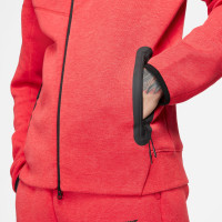 Nike Tech Fleece Sportswear Vest Melange Rood Zwart