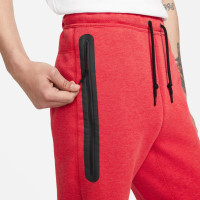 Nike Tech Fleece Sportswear Sweat Pants Melange Red Black
