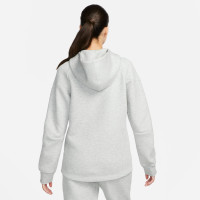 Nike Tech Fleece Vest Sportswear Dames Lichtgrijs Zwart