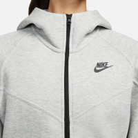 Nike Tech Fleece Vest Sportswear Dames Lichtgrijs Zwart