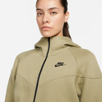Nike Tech Fleece Sportswear Vest Dames Beige Zwart