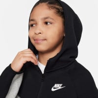 Nike Tech Fleece Sportswear Vest Kids Lichtgrijs Zwart Wit