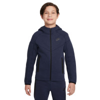 Nike Tech Fleece Sportswear Trainingspak Kids Donkerblauw Zwart
