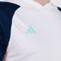 adidas Ajax Trainingsshirt 2023-2024 Wit Donkerblauw Lichtblauw