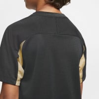 Nike Dry Academy Trainingsshirt Kids Zwart Goud
