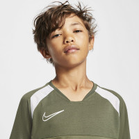 Nike Dry Academy Trainingsshirt Kids Groen Wit