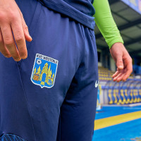Nike KVC Westerlo Trainingspak Full-Zip 2023-2024 Donkerblauw Neongeel