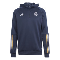 adidas Real Madrid Trainingspak Hooded 2023-2024 Donkerblauw Wit Goud