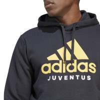 adidas Juventus DNA Hoodie 2023-2024 Zwart Geel