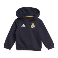 adidas Real Madrid DNA Jogging Trainingspak 2023-2024 Baby Donkerblauw Goud Wit
