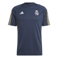 adidas Real Madrid Trainingsset 2023-2024 Donkerblauw Wit Goud