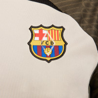 Nike FC Barcelona Strike Trainingsshirt 2023-2024 Beige Zwart Donkergroen