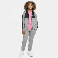 Nike KM Hybrid Fleece Hoodie Full Zip Kids Grijs Roze