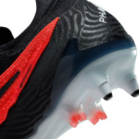 Nike Phantom GX Elite IJzeren-Nop Voetbalschoenen (SG) Anti-Clog Zwart Felrood Wit