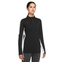 Nike Academy 23 Trainingspak 1/4-Zip Dames Zwart Wit Felrood