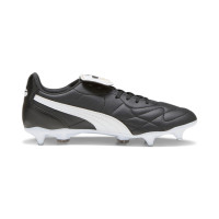 PUMA King Top Iron Nop Football Shoes (SG) Black White Gold