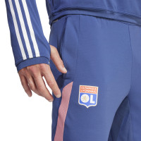 adidas Olympique Lyon Trainingsbroek 2023-2024 Blauw Roze Wit