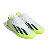 adidas X Crazyfast.3 Zaalvoetbalschoenen (IN) Wit Felgeel Zwart