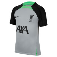 Nike Liverpool Strike Trainingsshirt 2023-2024 Kids Grijs Zwart Groen