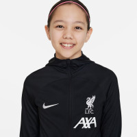 Nike Liverpool Strike Trainingspak Full-Zip Hooded 2023-2024 Kids Zwart Wit