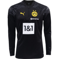 PUMA Borussia Dortmund Trainingstrui 1/4-Zip 2023-2024 Zwart Geel