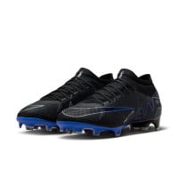 Nike Zoom Mercurial Vapor 15 Pro Gras Voetbalschoenen (FG) Zwart Blauw