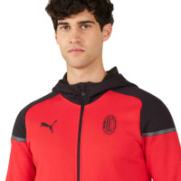 PUMA AC Milan Casual Vest 2023-2024 Rood Zwart
