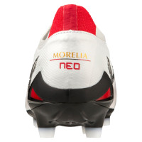 Mizuno Morelia Neo IV Beta Japan Gras Voetbalschoenen (FG) Wit Zwart Rood