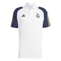 adidas Real Madrid Polo Trainingsset 2023-2024 Wit Donkerblauw Goud