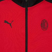 PUMA AC Milan Casual Vest 2023-2024 Kids Rood Zwart