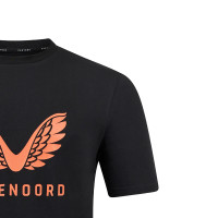 Castore Feyenoord Travel T-Shirt 2023-2024 Zwart