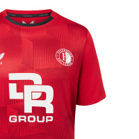 Castore Feyenoord Trainingsshirt 2023-2024 Rood Wit Zwart