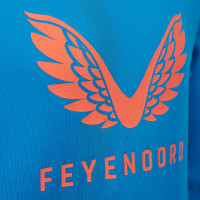 Castore Feyenoord Travel Hoodie 2023-2024 Blauw