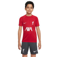 Nike Liverpool Academy Pro Trainingsset 2023-2024 Kids Rood Donkergrijs Wit